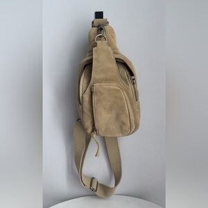 free people suede sling bag